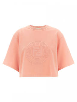 Fendi - Pink 3D Roma T-Shirt