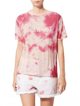 Isabel Marant - Pink Tie-Dye Crew Neck T-Shirt