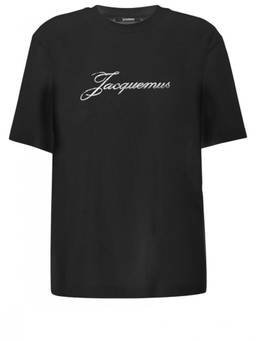 JACQUEMUS - Black Logo Crew Neck T-Shirt