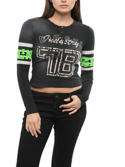 Diesel - Black Graphic Round Neck T-Shirt