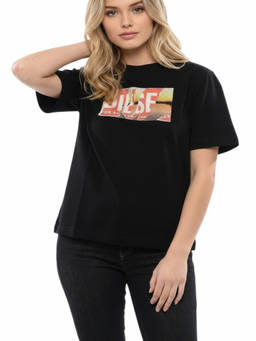 Diesel - Black Graphic Crew Neck T-Shirt