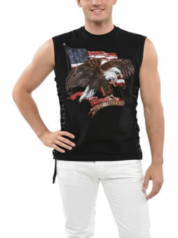 Dsquared2 - Black Sleeveless T-Shirt (S)