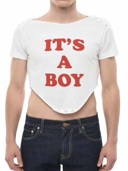 Dsquared2 - White Graphic Cropped T-Shirt (M)