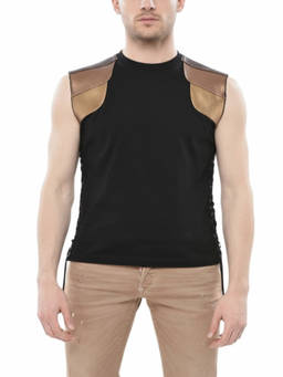 Dsquared2 - Black Solid Sleeveless T-Shirt