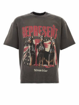 REPRESENT - Grey Crew Neck T-Shirt