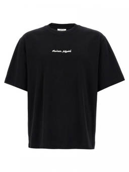 Maison Kitsune - Black Logo Embroidery T-Shirt (XS)