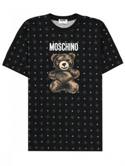 Moschino - Black Graphic Crew Neck T-Shirt