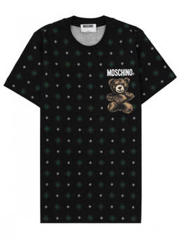 Moschino - Black Graphic Crew Neck T-Shirt