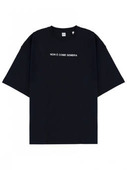 Aspesi - Navy Blue Graphic Crew Neck T-Shirt