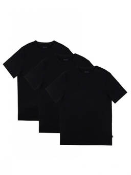 Boss - Black Crew Neck T-Shirt (Pack of 3)