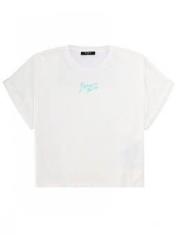 BALMAIN - White Logo Crew Neck T-Shirt