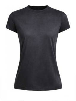 Courreges - Black Solid Crew Neck T-Shirt