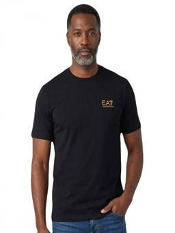 EA7 Emporio Armani - Black Logo Crew Neck T-Shirt