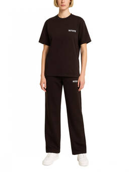 Rotate Birger Christensen - Brown Logo Crew Neck T-Shirt