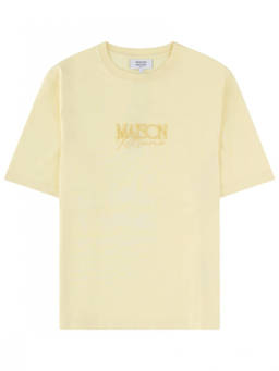 Maison Kitsune - Yellow Logo Crew Neck T-Shirt