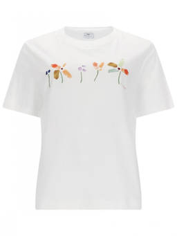 Ps By Paul Smith - White Printed Crew Neck T-Shirt