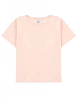 Loulou Studio - Light Pink Solid Crew Neck T-Shirt