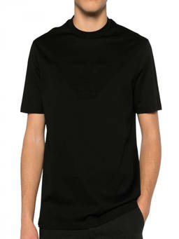EMPORIO ARMANI - Black Crew Neck T-Shirt