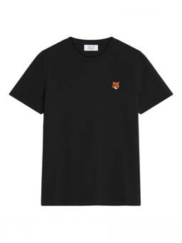 Maison Kitsune - Black Fox Head Cotton T-Shirt