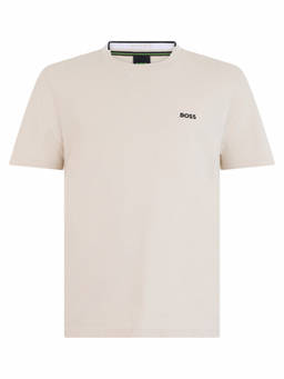 Boss - Off White Logo T-Shirt