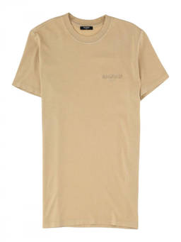 BALMAIN - Beige Regular Logo T-Shirt