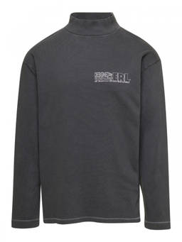 ERL - Black Grey Printed Logo Pullover