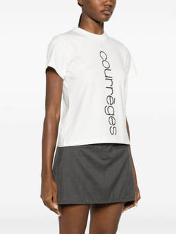 Courreges - White Logo Cotton T-Shirt (M)