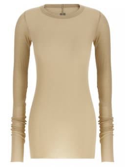 Rick Owens - Beige Rib Ls T T-Shirt (M)