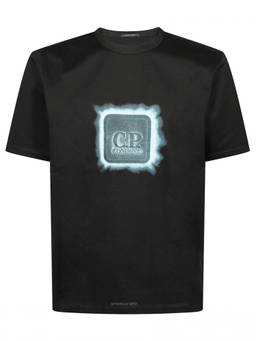 C.P. Company - Black Logo T-Shirt (S)