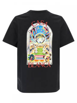 Casablanca - Black Tennis Landscape T-Shirt
