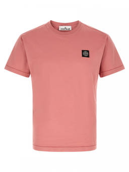 Stone Island - Pink Compass-Patch T-Shirt