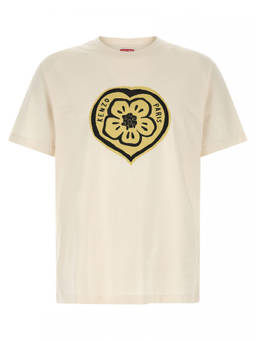 Kenzo - Beige Boke Heart T-Shirt (2XL)