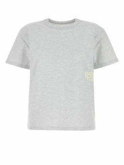 Alexander Wang - White Logo-Print Cotton T-Shirt (L)