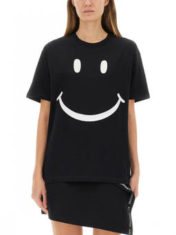 Moschino - Black Graphic Crew Neck T-Shirt