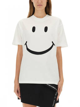 Moschino - White Graphic Crew Neck T-Shirt (S)