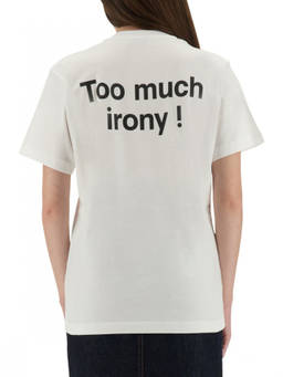 Moschino - White Graphic Crew Neck T-Shirt (XS)