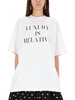 Moschino - White Graphic Crew Neck T-Shirt