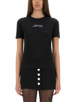 Jean Paul Gaultier - Black Logo Crew Neck T-Shirt (XS)