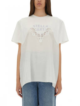 Stella McCartney - White Logo Crew Neck T-Shirt
