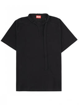 Diesel - Black Solid Crew Neck T-Shirt