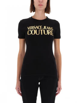 Versace Jeans Couture - Black Logo Crew Neck T-Shirt (XS)