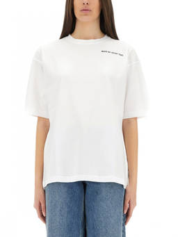 Aspesi - White Graphic Crew Neck T-Shirt