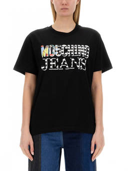 Moschino - Black Graphic Crew Neck T-Shirt (M)