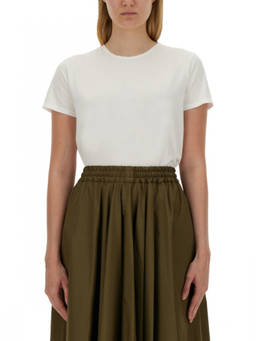 Aspesi - White Solid Round Neck T-Shirt (L)