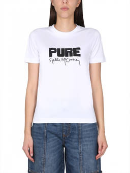 Stella McCartney - White Graphic Crew Neck T-Shirt (L)