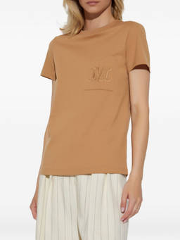 Max Mara - Brown Crewneck Logo T-Shirt