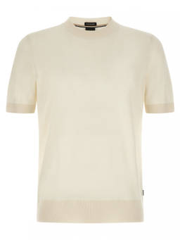 Boss - Off White Solid T-Shirt