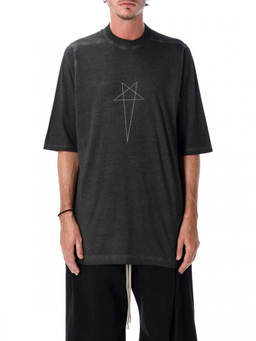 Rick Owens - Black Printed Oversized T-Shirt