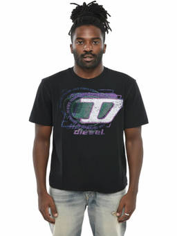 Diesel - Black Regular Logo T-Shirt
