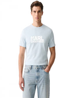 Karl Lagerfeld - Light Blue Logo T-Shirt